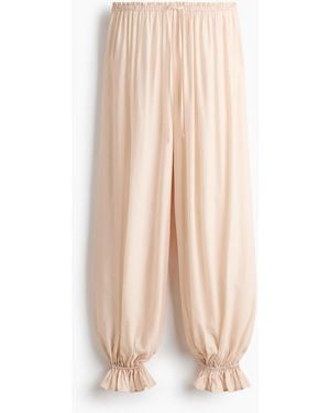 H&M Balloon drawstring trousers - Natur