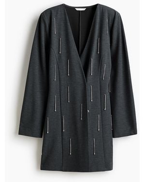 H&M Rhinestone-embellished dress - Schwarz