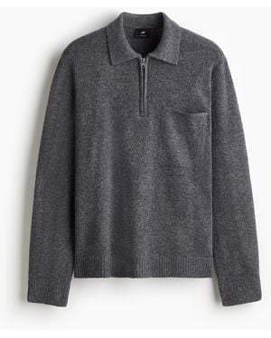 H&M Regular Fit Zip-top jumper - Grau