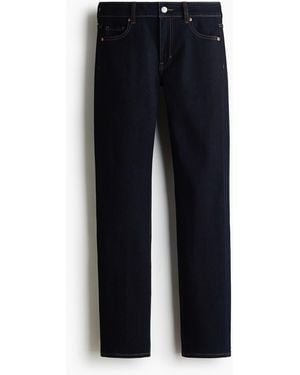 H&M Slim Regular Waist Jeans - Blau