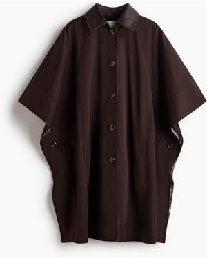 H&M Cape-Mantel mit Kragen - Braun