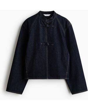 H&M Denimjacke mit Knebelknöpfen - Blau