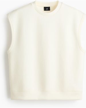 H&M Scuba-Tanktop in Relaxed Fit - Weiß