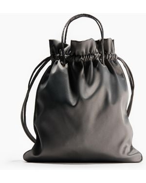 H&M Kleine Buckettasche - Schwarz