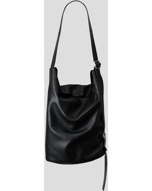 H&M Umhängetasche aus Leder - Schwarz