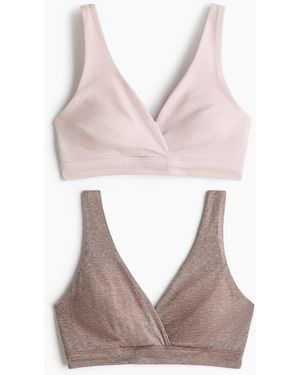 H&M MAMA 2er-Pack Still-BHs aus Baumwolle - Pink