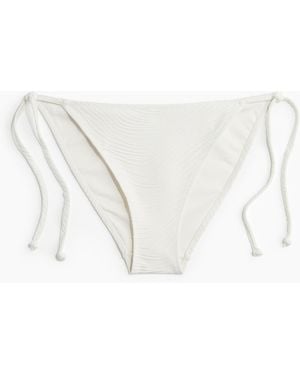 H&M Tie-Tanga Bikinihose - Weiß