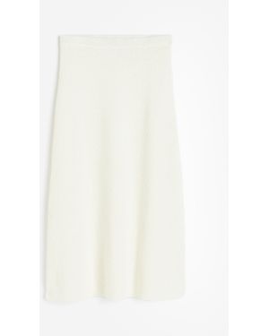 H&M Bouclérock - Weiß