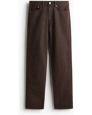 H&M Relaxed Jeans - Braun