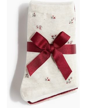H&M 5er-Pack Socken - Weiß