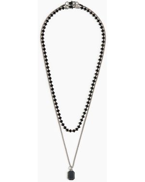 H&M 2er-Pack Halsketten - Schwarz