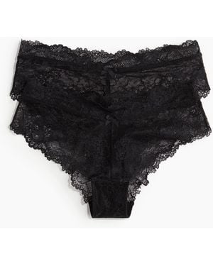 H&M 2er-Pack Hipster aus Spitze - Schwarz