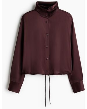 H&M Satinbluse - Rot
