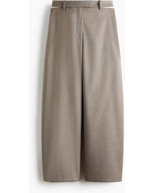 H&M Hose aus Wollgemisch mit Cut-outs - Braun