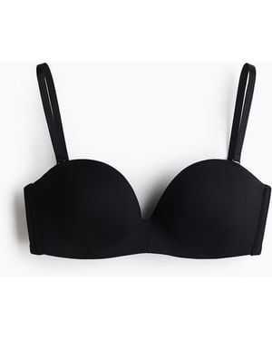 H&M Bügelloser, wattierter Balconette-BH - Schwarz