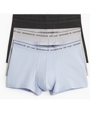 H&M 3er-Pack Kurze Trunks mit Lycra® - Weiß