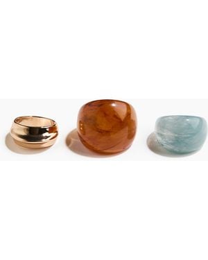 H&M 3er-Pack Ringe - Mehrfarbig