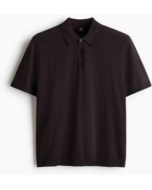 H&M Poloshirt - Zwart