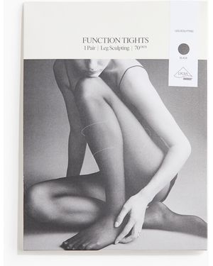 H&M Leg Sculpt Tights mit Lycra in 70 Denier - Grau
