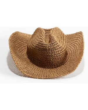 H&M Cowboyhut aus Stroh - Braun