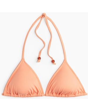 H&M Wattiertes Triangel-Bikinitop - Pink