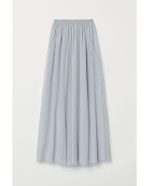 H&M Langer Tüllrock - Blau