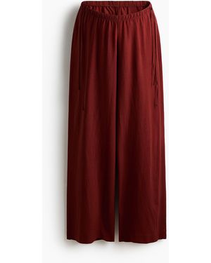 H&M MAMA Kordelzughose aus Leinengemisch - Rot