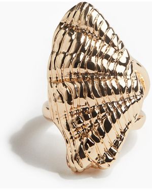 H&M Muschelförmiger Ring - Weiß