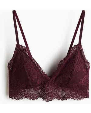 H&M Padded Soft-bh Van Kant - Paars