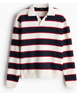 H&M Poloshirt in Relaxed Fit - Weiß