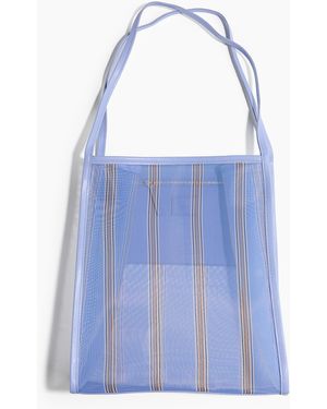 H&M Tote Bag aus Mesh - Blau