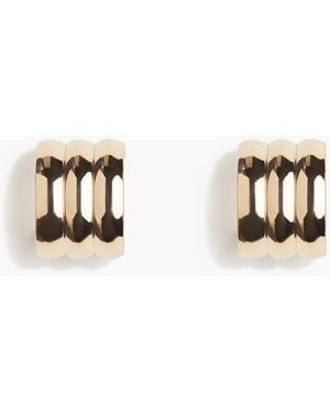 H&M Geriffelte Hoop-Ohrringe - Mettallic