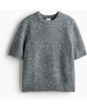 H&M Trui Met Korte Mouwen - Grijs