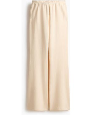 H&M Ausgestellte Sport-Sweatpants - Natur