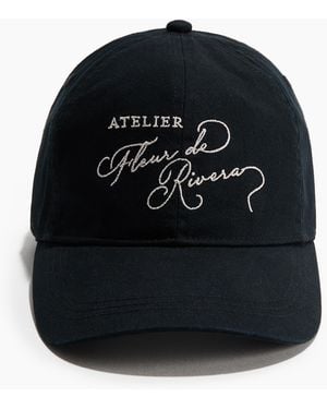H&M Twill Pet Met Borduursel - Zwart