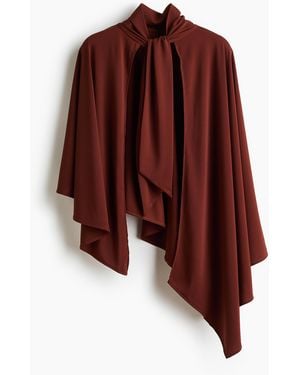 H&M Asymmetrisches Cape-Top - Rot
