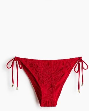 H&M Tie-Tanga Bikinihose - Rot
