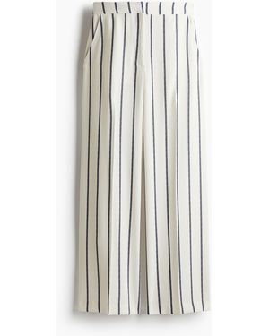 H&M Weite Hose - Weiß
