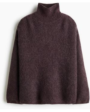 H&M Oversized Mohair-blend Jumper - Paars