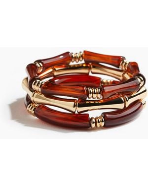 H&M Set Van 3 Armbanden - Rood