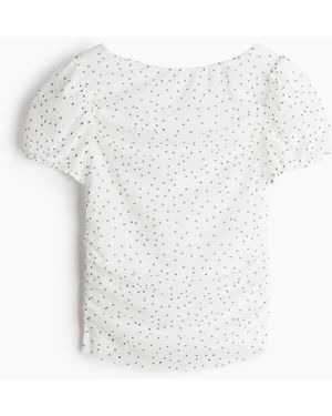 H&M Drapiertes Shirt - Weiß