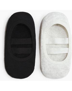 H&M 2er-Pack Pilates-Socken - Schwarz