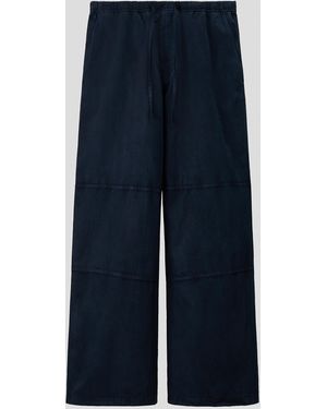 H&M Broek Van Linnenmix - Blauw
