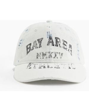 H&M Cap mit Worn-Details - Weiß
