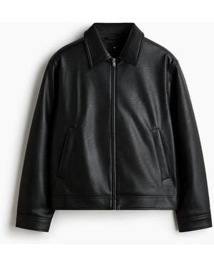 H&M Jacke mit Kragen - Schwarz