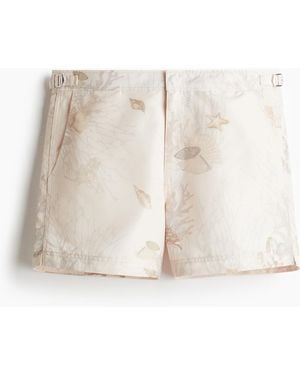 H&M Gemusterte Badeshorts - Natur