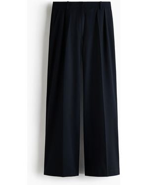 H&M Wijde 4-waystretch Broek - Zwart