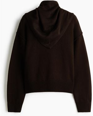 H&M Pullover mit Schal - Schwarz
