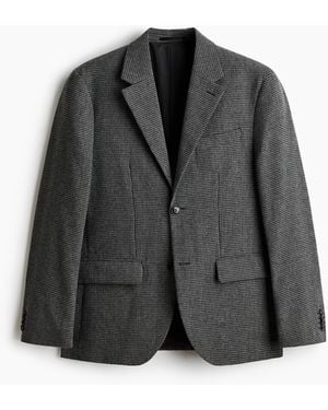 H&M Sakko aus Wollmix in Relaxed Fit - Grau