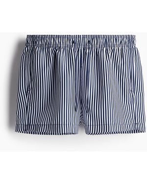 H&M Gemusterte Badeshorts - Blau